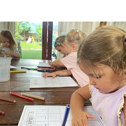 Children learning together at Shining Stars School Kamala in Phuket