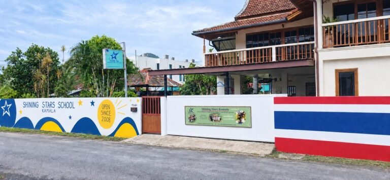 Entrance of Shining Stars School Kamala preschool and kindergarten in Phuket
